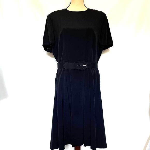 Vintage 80s Talbots Belted Dress Size 12 Preppy Minimalist Quiet Luxury USA - Picture 13 of 13